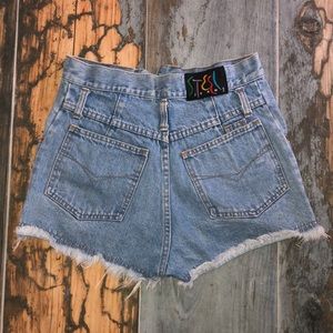 Steel jeans high waisted blue jean shorts